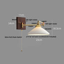 Axyaa Copper LED Wall Lights Modern Nordic Stair Light Fixtures
