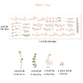 Axyaa Geese Flora Wall Stickers Set - Nursery Duck Decal Gift for Kids Room