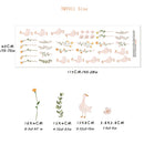 Axyaa Geese Flora Wall Stickers Set - Nursery Duck Decal Gift for Kids Room