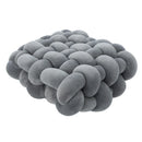 Axyaa Knotted Square Cushion: Nordic Aesthetic Stuffed Pillow for Office Chair Decor and Sleep