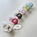 Axyaa Biscuit Straw Toppers for 7-8mm Straws - Kawaii Silicone Cup Accessories