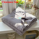 Axyaa Summer Cool Quilt - Washed Cotton Embroidered Soybean Quilt