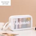 Axyaa PVC Travel Toiletry Bag: Portable Makeup Organizer for Women, Cosmetic Storage Container