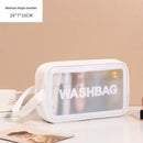 Axyaa PVC Travel Toiletry Bag: Portable Makeup Organizer for Women, Cosmetic Storage Container