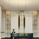 Axyaa Modern Ceiling Chandelier | Dining Room Hanging Light Fixture | Indoor Pendant Lamps