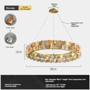 Axyaa Modern LED Chandelier for Dining Room, Living Room, Bedroom, and Hotel Décor