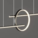 Axyaa Led Dining Room Pendant Lights Circle Chandeliers for Kitchen and Bar