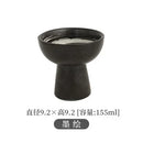 Axyaa Tall Feet Snack Bowl - Retro Ceramic Dessert Plate for Restaurant Tableware