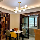 Axyaa 7-Light Magic Bean Glass Chandelier for Home Decor