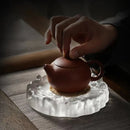 Axya Crystal Glass Coaster Set for Home Decor & Jewelry Display