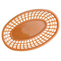 Axyaa Oval Plastic Food Baskets Set of 4 - Colorful Reusable Serving Plates