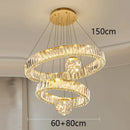 Axyaa Crystal Chandelier Pendant Light for Living Room Bedroom Ceiling, Luxury Indoor Lighting