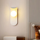 Axyaa Glass Ball LED Wall Lamp for Modern Living Room and Bedroom Decor