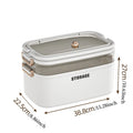 Axyaa 3-Tier Transparent First Aid Organizer Box with Lockable Pill Case