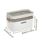 Axyaa 3-Tier Transparent First Aid Organizer Box with Lockable Pill Case