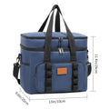 Axyaa Double Layers Tote Cooler Lunch Bag | Large Capacity Travel Picnic Box