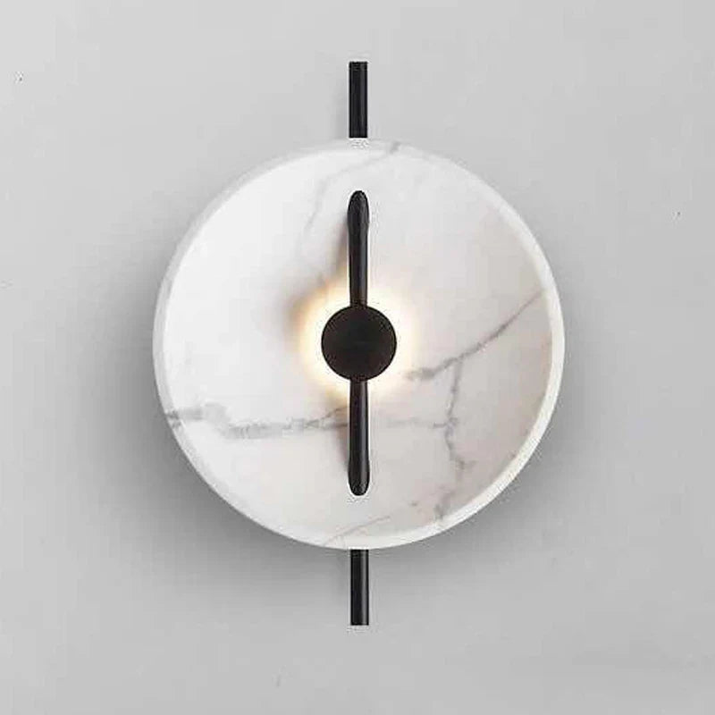 Axyaa Nordic Marble LED Wall Sconce: Elegant Living Room & Bedroom Décor