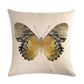 Axyaa Butterflies Linen Cushion Cover 45*45cm for Home Sofa Decor