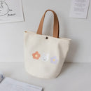 Axyaa Canvas Lunch Bag: New Fashion Student Bento Box Carry Bucket Bag