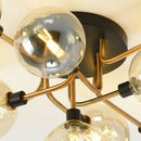 Axyaa Glass Ball LED Ceiling Light - Nordic Modern Living Room Bedroom Lighting