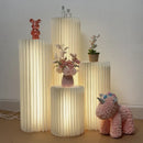Nordic Style Kraft Paper Cylinder Table Lamp LED Desk Light for Home Living Room Axyaa