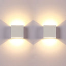 Axyaa 6W LED Wall Sconces 2Pack: Modern Up Down Wall Mount Lights for Living Room