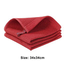 Axyaa Soft Cotton Towel Kitchen Dish Rags Honeycomb Face Wash Cleaning Cloth