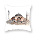 Axyaa World Buildings Printed Cushion Covers