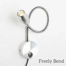Axyaa Dimmable LED Reading Wall Lamp: Nordic Style Bedside Sconce, Gooseneck Design