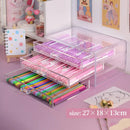 Axyaa Acrylic Desktop Organizer Stationery Storage Box