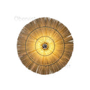 Axyaa Grass Woven LED Circular Wall Lamp for Home Living Room Decor
