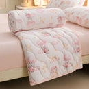 Axyaa Floral Print Quilted Comforter for Bed - Soft & Breathable Single/Double Size