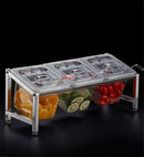 Axya Acrylic GN Pans Food Containers Set with Rack