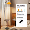Axyaa Modern Dark Brown Lampshade Floor Lamp for Parlor Bedroom
