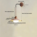 Axyaa Yellow Travertine LED Wall Sconce with Pull Chain Switch