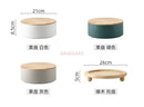 Axyaa Ceramic Bowl: Mixed Dim Sum & Fruit Snack with Melon Seeds, Nuts & Dried Fruit