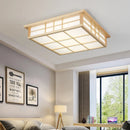 Axya Wooden LED Ceiling Light, Chinese & Japanese Style, Living Room Dining Room Decoration