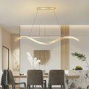 Axyaa LED Strip Chandelier - Nordic Minimalist Design - Modern Kitchen & Bedroom Pendant Light