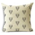Axyaa Geometric Lines Monochrome Pattern Pillowcase for Stylish Décor