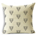 Axyaa Geometric Lines Monochrome Pattern Pillowcase for Stylish Décor