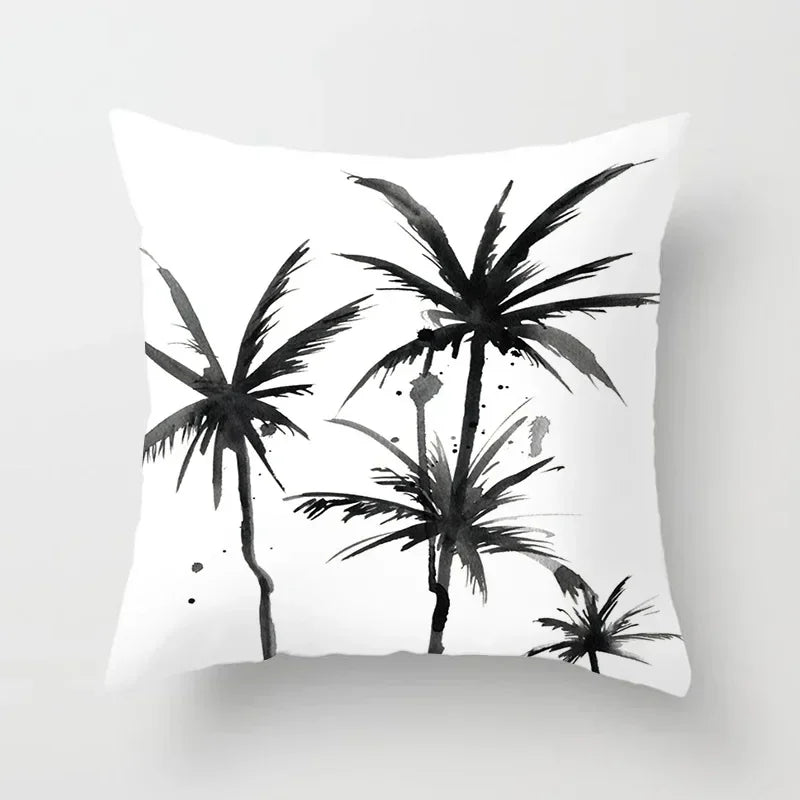 Axyaa Black and White Nordic Style Car Pillowcase Sofa Pillow Cover