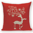 Elk Snowflake Santa Claus Gloves Christmas Pillowcase by Axyaa