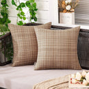 Axyaa Waterproof Outdoor Pillow Covers 45x45cm Khaki - Set of 2