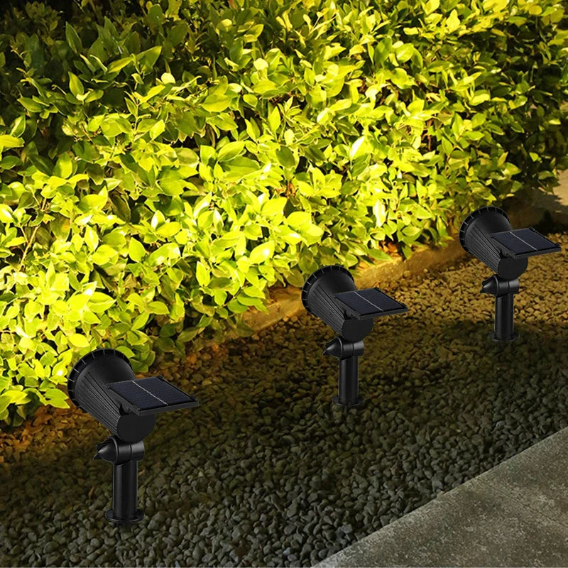 Axyaa Solar 9LED Spotlight: Adjustable, Waterproof Outdoor Landscape Lighting