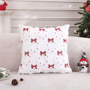 Axyaa Christmas Theme Embroidered Throw Pillow Cover for Home Sofa Decor