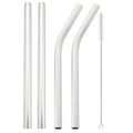 Axyaa Stainless Steel Bubble Tea Straws Set with Cleaner Brush