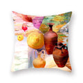 Axyaa Vase Flower Polyester Throw Pillowcase for Home Decor