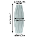 Axyaa White Ceramic-Style Plastic Flower Vase Pot for Home Decoration