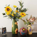 Axyaa Morandi Ceramic Vase for Creative Living Room Decor