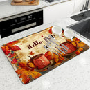 Axyaa Autumn Maple Leaf Drying Mat for Kitchen Table